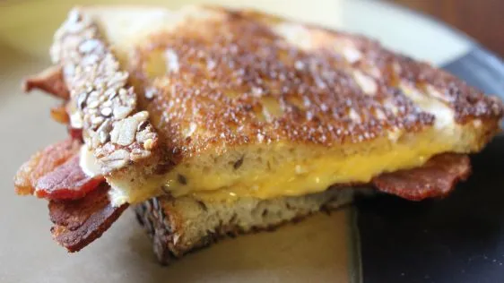 Grilled Cheese And Bacon Sandwich