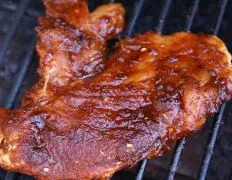 Grilled Chicken Breasts With A Sweet And Spicy Glaze