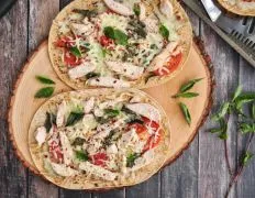 Grilled Chicken Flatbread Pizzas