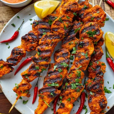 Grilled Chicken Skewers Peri- Peri