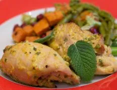 Grilled Chicken With A Mint And Yoghurt Sauce