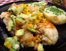 Grilled Chicken With Grapefruit Avocado Salsa