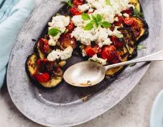 Grilled Eggplant With Ricotta And Tomato