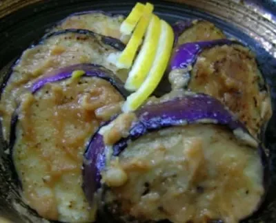 Grilled Eggplant With Spicy Peanut Sauce