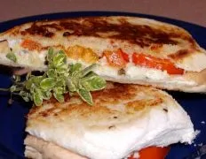 Grilled Feta And Tomato Sandwich