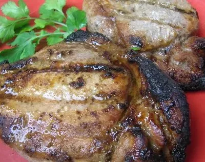 Grilled Fusion Pork Chops