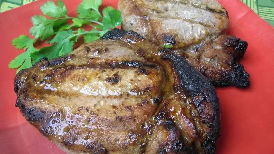 Grilled Fusion Pork Chops