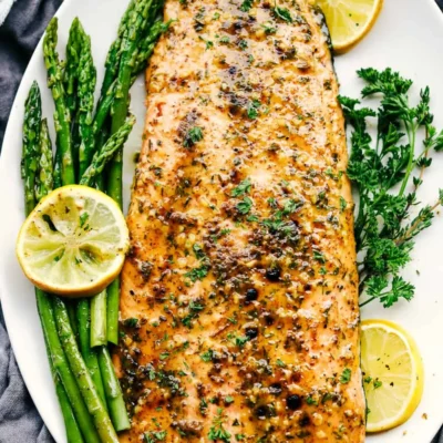 Grilled Garlic Dijon Herb Salmon