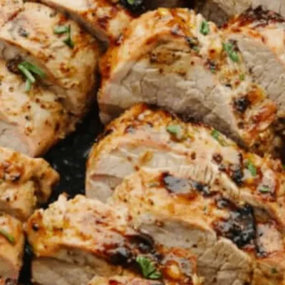 Grilled Garlic Pork Tenderloin