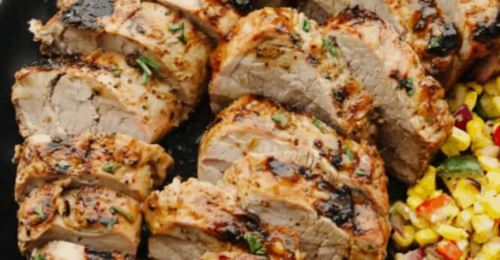 Grilled Garlic Pork Tenderloin