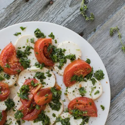 Grilled Gremolada Tomatoes