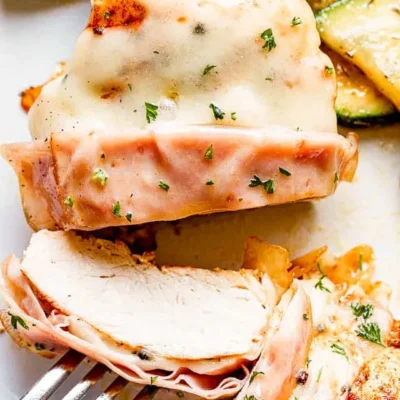 Grilled Ham-And Swiss-Stuffed Chicken Breasts