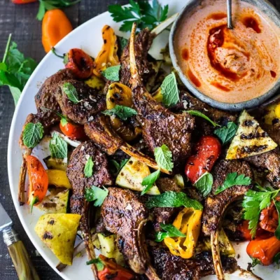 Grilled Harissa Lamb Chops