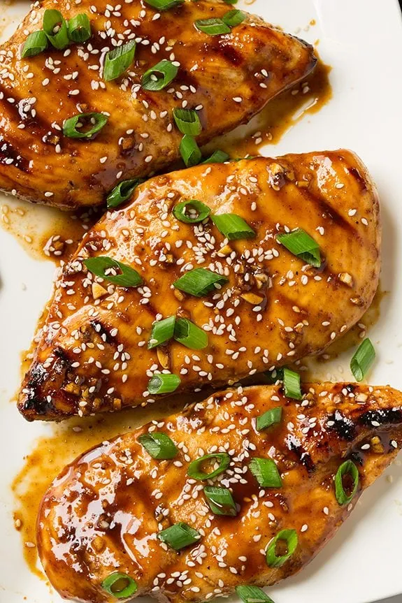 Grilled Hoisin Chicken With Mai Fun