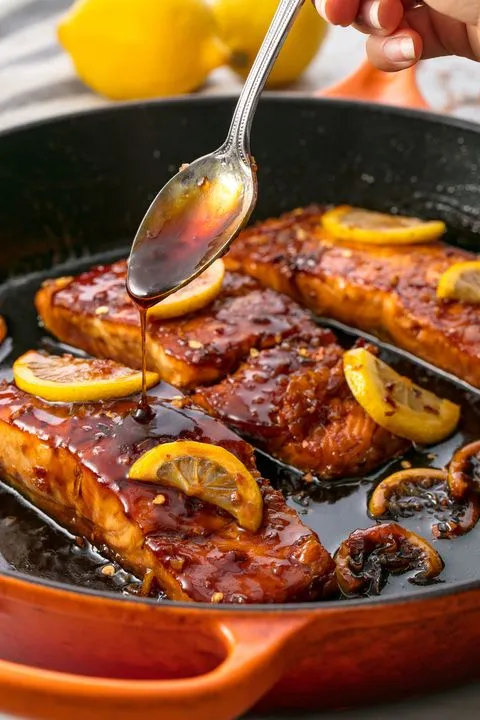 Grilled Lemon Soy Salmon