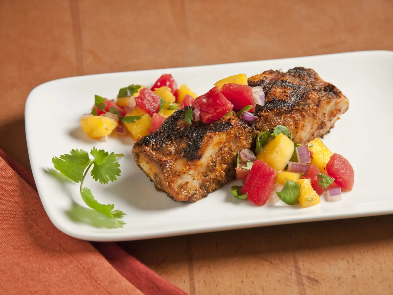 Grilled Mahi- Mahi With Mango Habanero Salsa