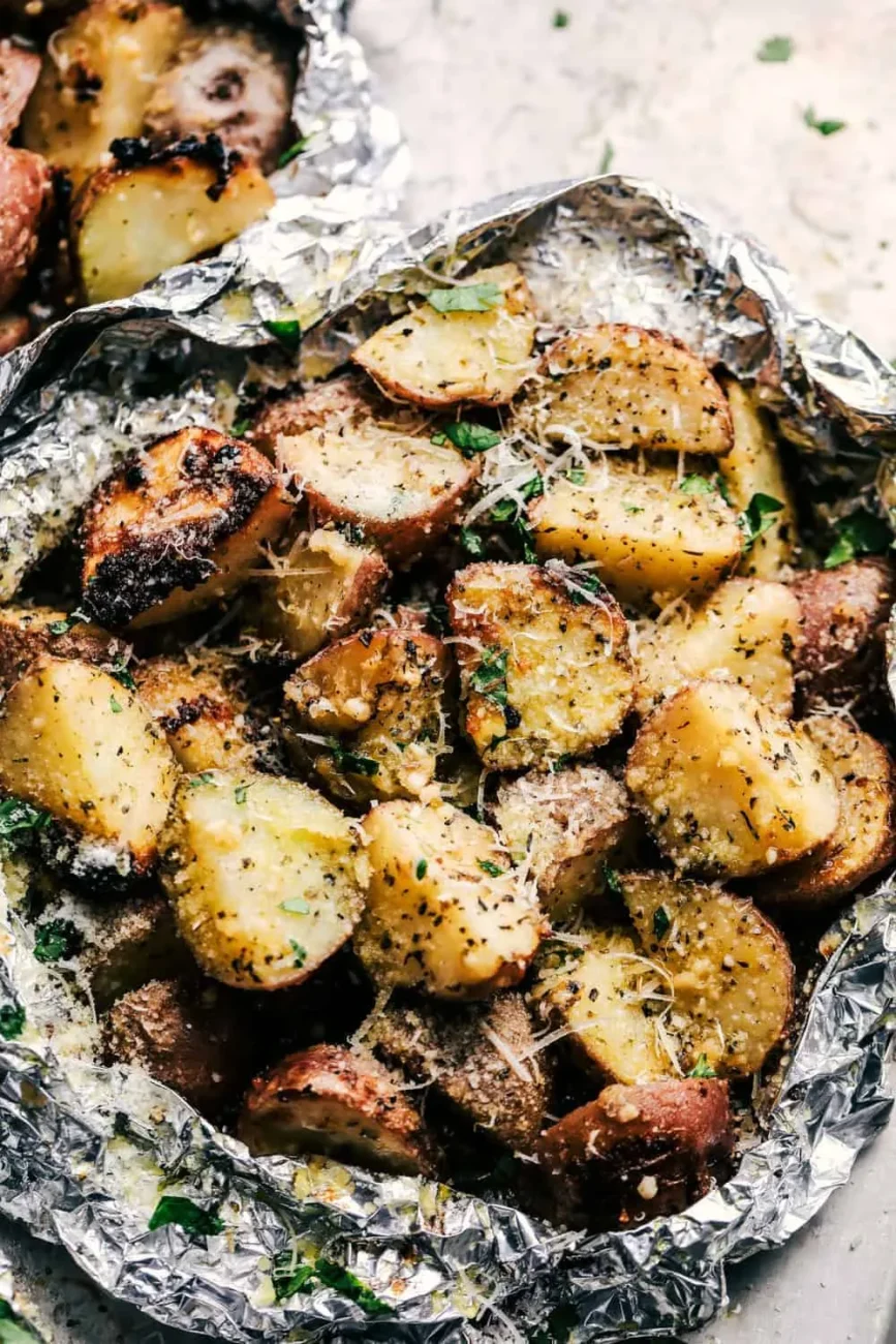 Grilled Parmesan Potatoes