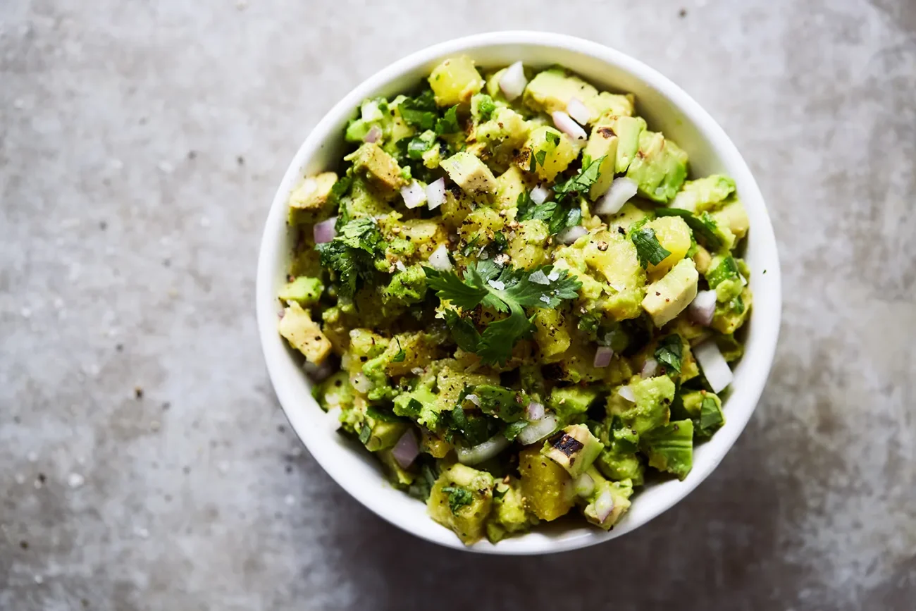 Grilled Pineapple And Avocado Salsa