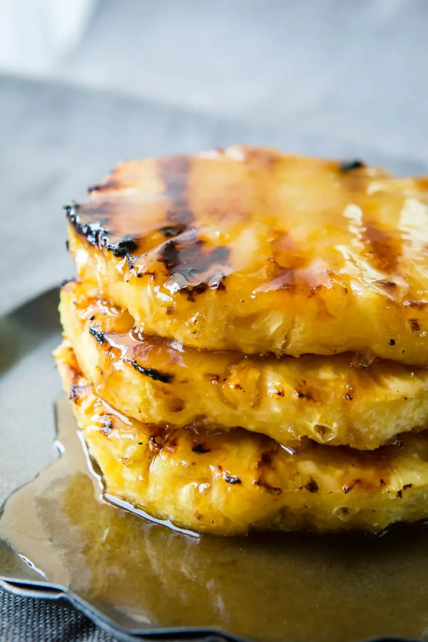 Grilled Pineapple With Basil