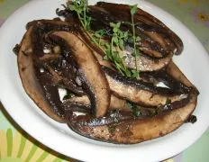 Grilled Portabella With Thyme &Amp; Garlic