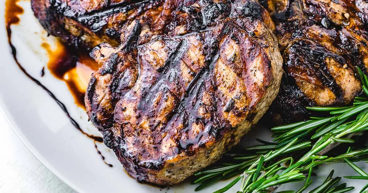 Grilled Rosemary Pork Chops