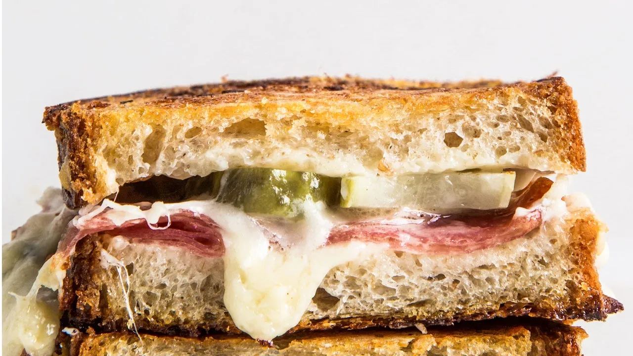 Grilled Salami And Cheese Sandwiches