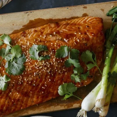 Grilled Salmon With Chinese Barbecue Sauce