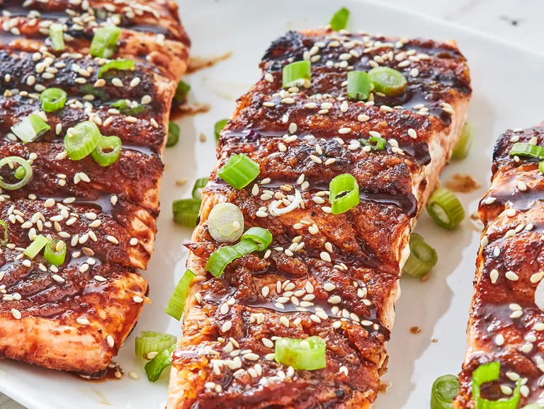 Grilled Salmon With Chinese Bbq Sauce