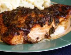 Grilled Salmon With Hot Red Sauce