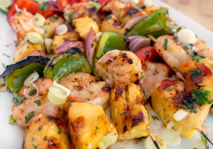 Grilled Shrimp & Pineapple