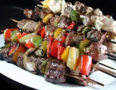 Grilled Steak &Amp; Chicken Kabobs