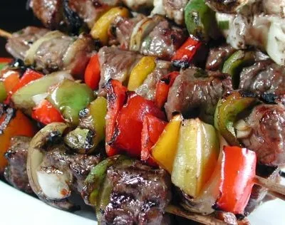 Grilled Steak &Amp; Chicken Kabobs