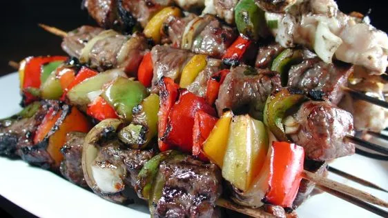 Grilled Steak & Chicken Kabobs