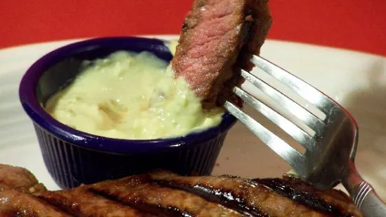 Grilled Strip Steaks With Horseradish