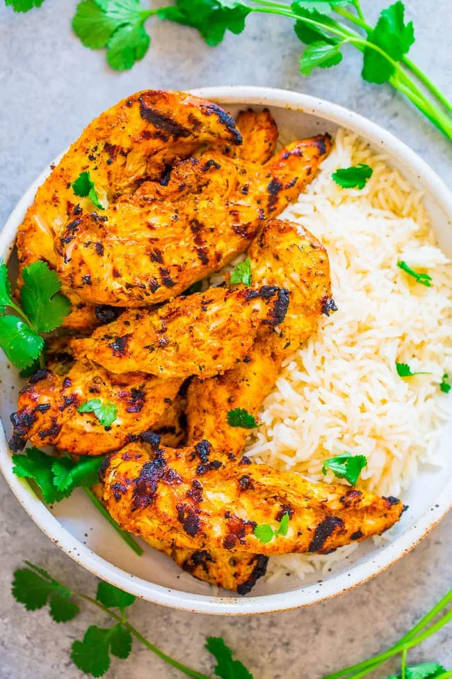 Grilled Tandoori Chicken Pieces