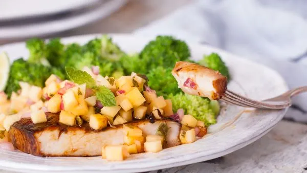 Grilled Teriyaki Mahi Mahi With Mango Salsa