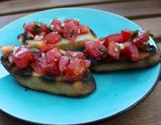 Grilled Tomato And Basil Bruschetta