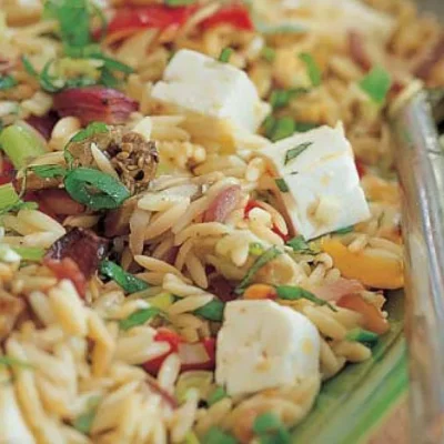 Grilled Vegetable Orzo Pasta Salad