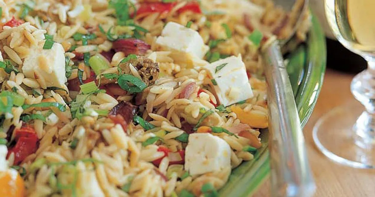 Grilled Vegetable Orzo Pasta Salad