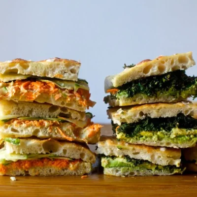 Grilled Zucchini And Mexican Tofu Sandwich