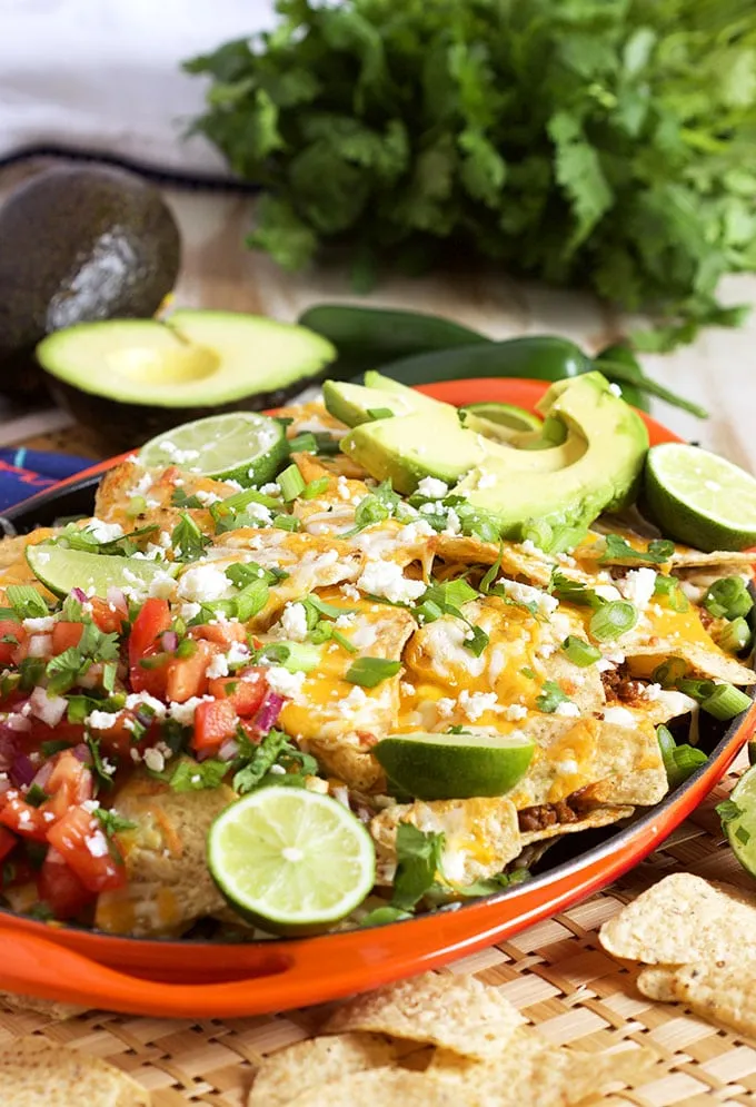 Ground Beef Nachos Platter