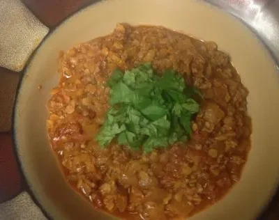 Ground Lamb And Lentil Chili