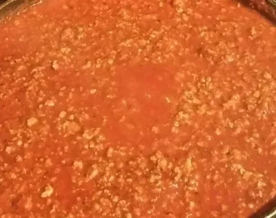 Ground Turkey Spaghetti Sauce