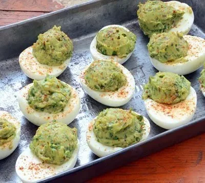 Guacamole Deviled Eggs