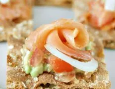 Guacamole Smoked Salmon Bruschetta