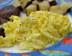 Half-And-Half Scrambled Eggs