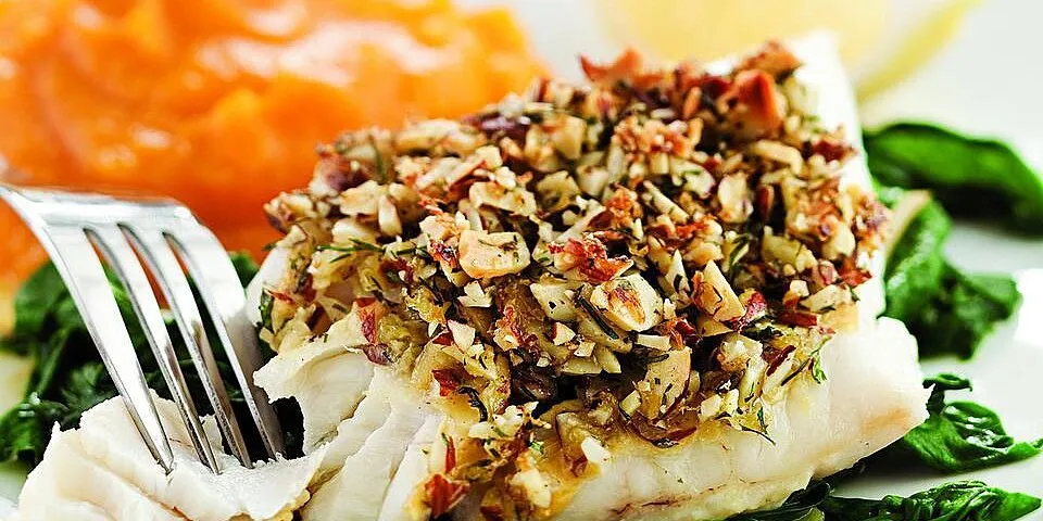 Halibut With Broccoli And Almonds