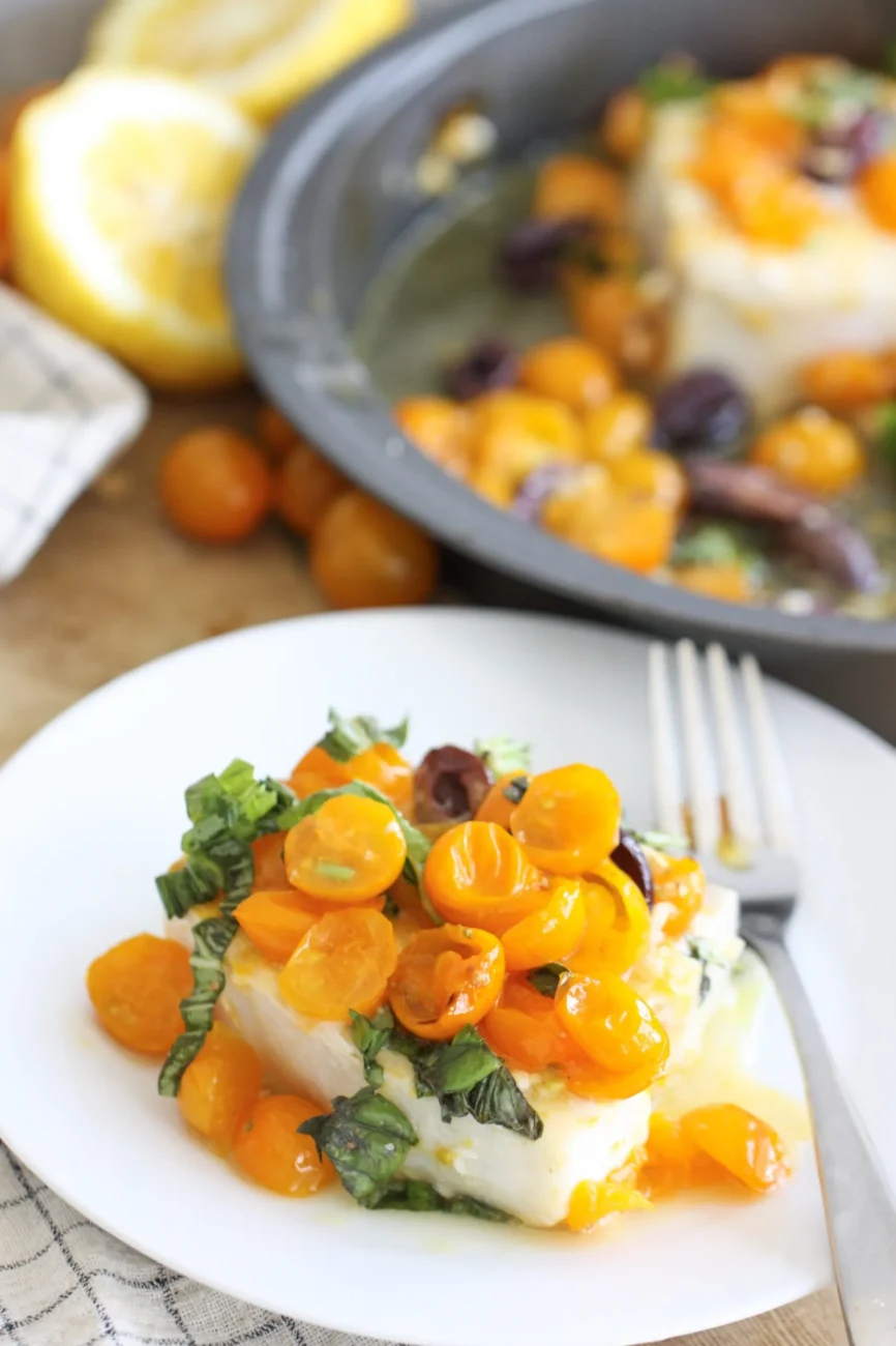 Halibut With Cherry Tomatoes