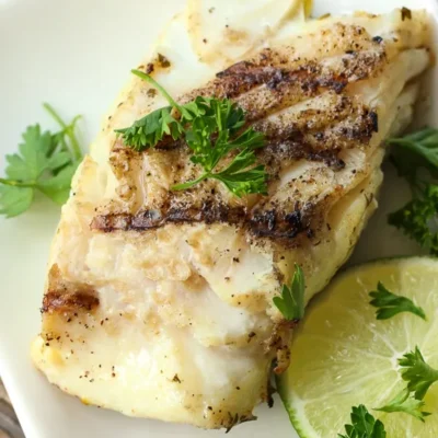 Halibut With Cilantro And Lime