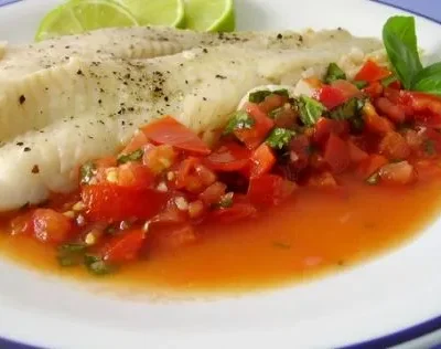 Halibut With Fresh Tomato Sauce